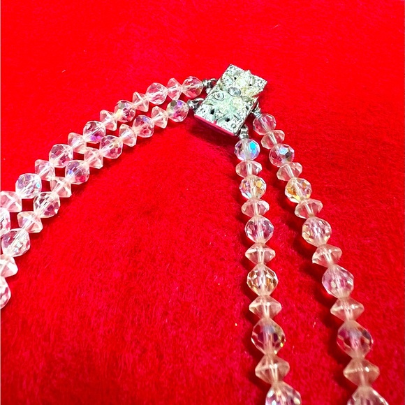 Vintage Aurora Borealis Crystal Necklace - Picture 4 of 5